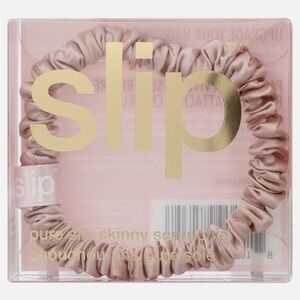 NIB SLIP Silk Skinnie Hair Tie Scrunchie Baby Pink